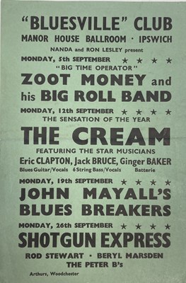 Lot 86 - THE CREAM 1966 HANDBILL