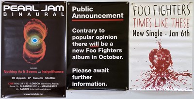 Lot 236 - ROCK PROMO POSTERS (FOO FIGHTERS/THE CURE/PEARL JAM).