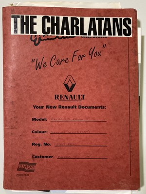 Lot 87 - THE CHARLATANS - PRESS CUTTINGS / ARTWORK / CORRESPONDENCE.