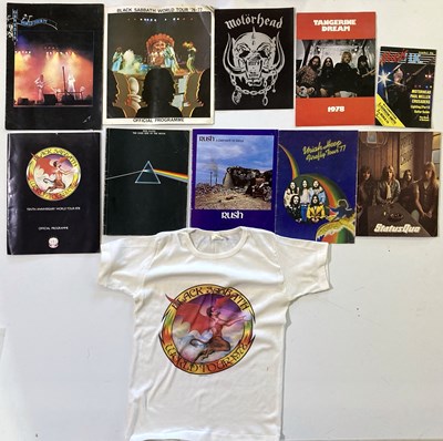 Lot 161 - BLACK SABBATH 1978 T-SHIRT WITH CONCERT PROGRAMMES.