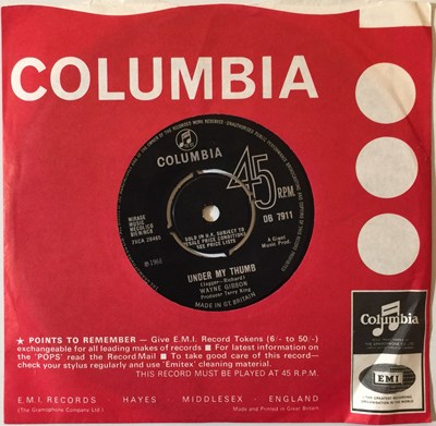 Lot 95 - WAYNE GIBSON - UNDER MY THUMB/ IT ALWAYS HAPPENS 7" (UK COLUMBIA - DB 7911)