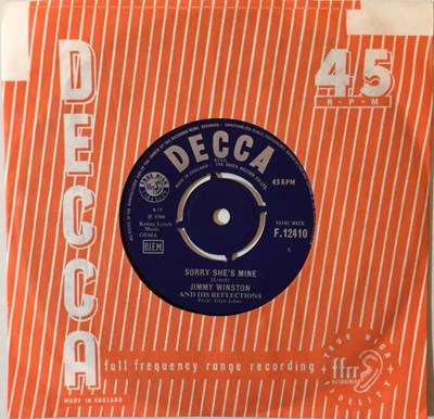 Lot 99 - JIMMY WINSTON - SORRY SHE'S MINE/ IT'S NOT WHAT YOU DO 7" (UK FREAKBEAT - F.12410)