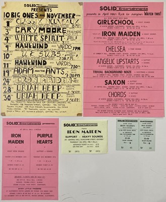 Lot 168 - IRON MAIDEN - FLYER / TICKETS C 79/1980.