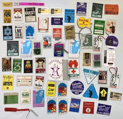 Lot 186 - BACKSTAGE PASSES - MARQUEE CLUB / POP / ROCK.
