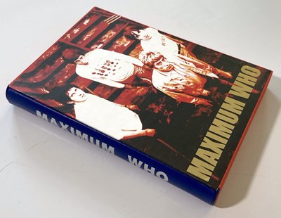 Lot 160 - THE WHO - MAXIMUM WHO - GENESIS PUBLICATIONS WITH SIGNED PAGE.