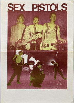 Lot 374 - SEX PISTOLS - 1976 BLANK CONCERT / PROMOTIONAL POSTER.
