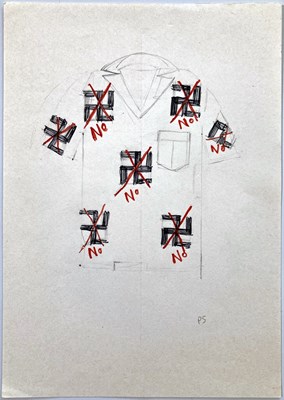Lot 348 - THE CLASH - AN ORIGINAL SKETCH BY PAUL SIMONON.