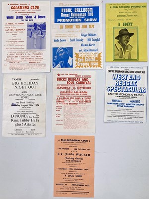 Lot 115 - REGGAE  CONCERTS - FLYERS AND HANDBILLS C 1970S.