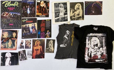 Lot 313 - BLONDIE COLLECTION - POSTERS AND MEMORABILIA INC T-SHIRTS.