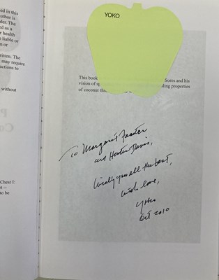 Lot 324 - YOKO ONO - SIGNED BOOK.