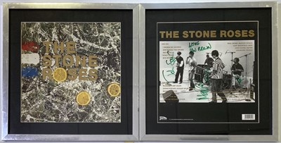 Lot 261 - THE STONE ROSES - FULLY SIGNED DEBUT ALBUM FRAMED.