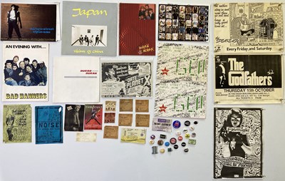Lot 185 - CONCERT MEMORABILIA - BADGES / PROGRAMMES / T-SHIRTS - PUNK AND NEW WAVE.