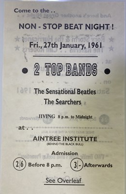 Lot 326 - 27TH 1961 JAN BEATLES & RORY STORM.