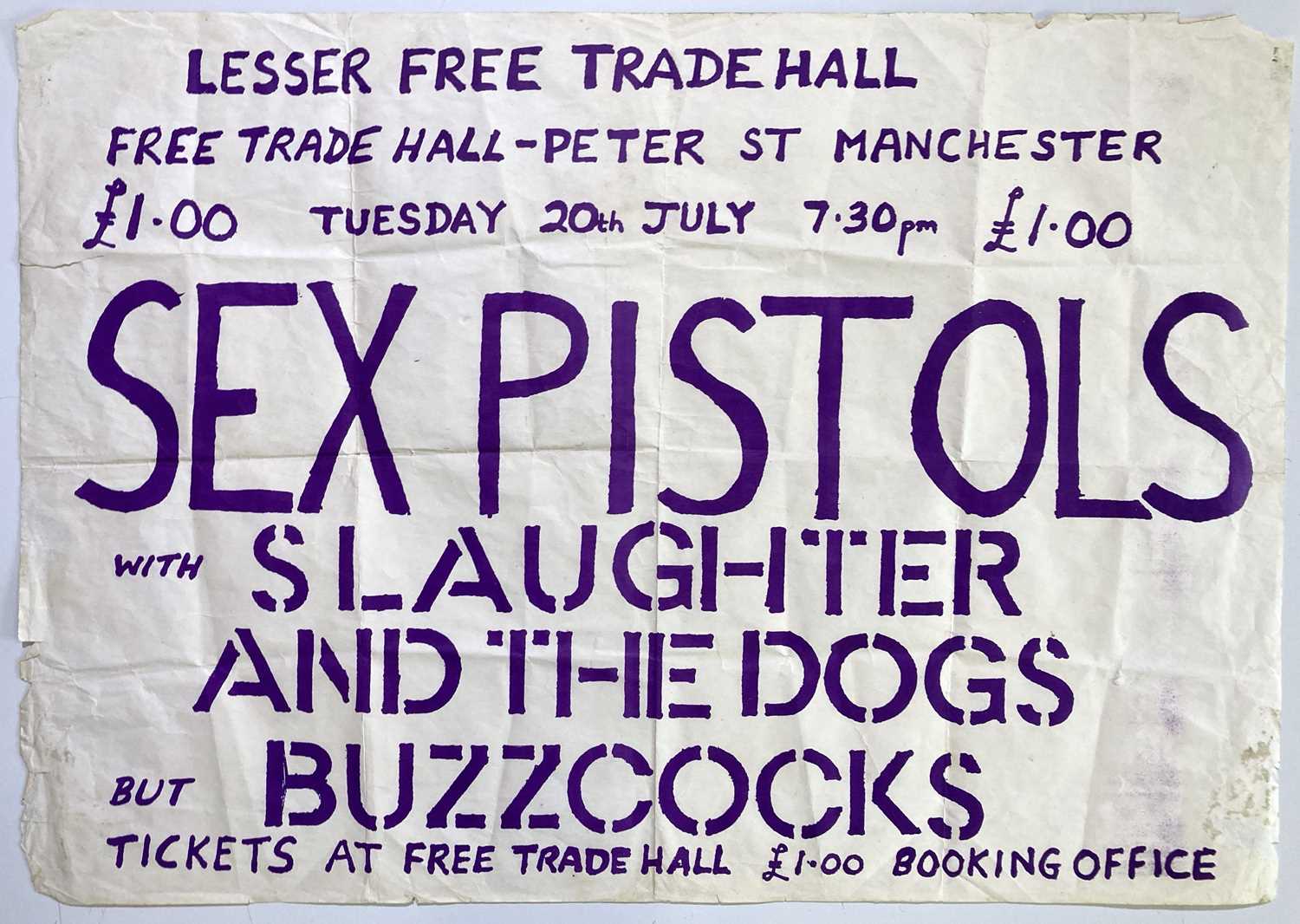 Lot 382 - THE SEX PISTOLS - AN ORIGINAL POSTER FOR THE
