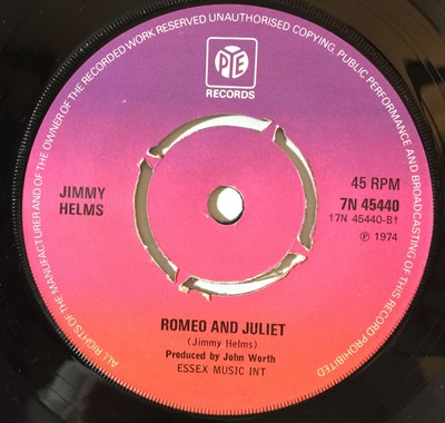 Lot 115 - JIMMY HELMS - RAGTIME GIRL/ ROMEO AND JULIET 7" (PYE - 7N 45440)
