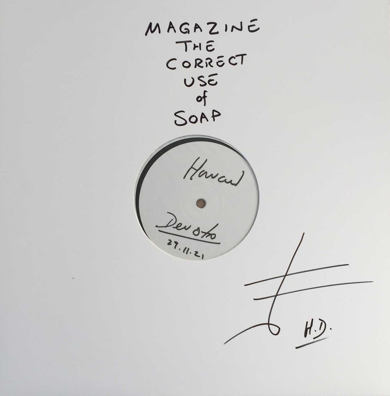 Lot 24 - MAGAZINE - THE CORRECT USE OF SOAP LP - HOWARD DEVOTO SIGNED (2018 - UMC/VIRGIN 5782370)