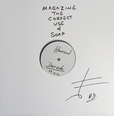 Lot 24 - MAGAZINE - THE CORRECT USE OF SOAP LP - HOWARD DEVOTO SIGNED (2018 - UMC/VIRGIN 5782370)