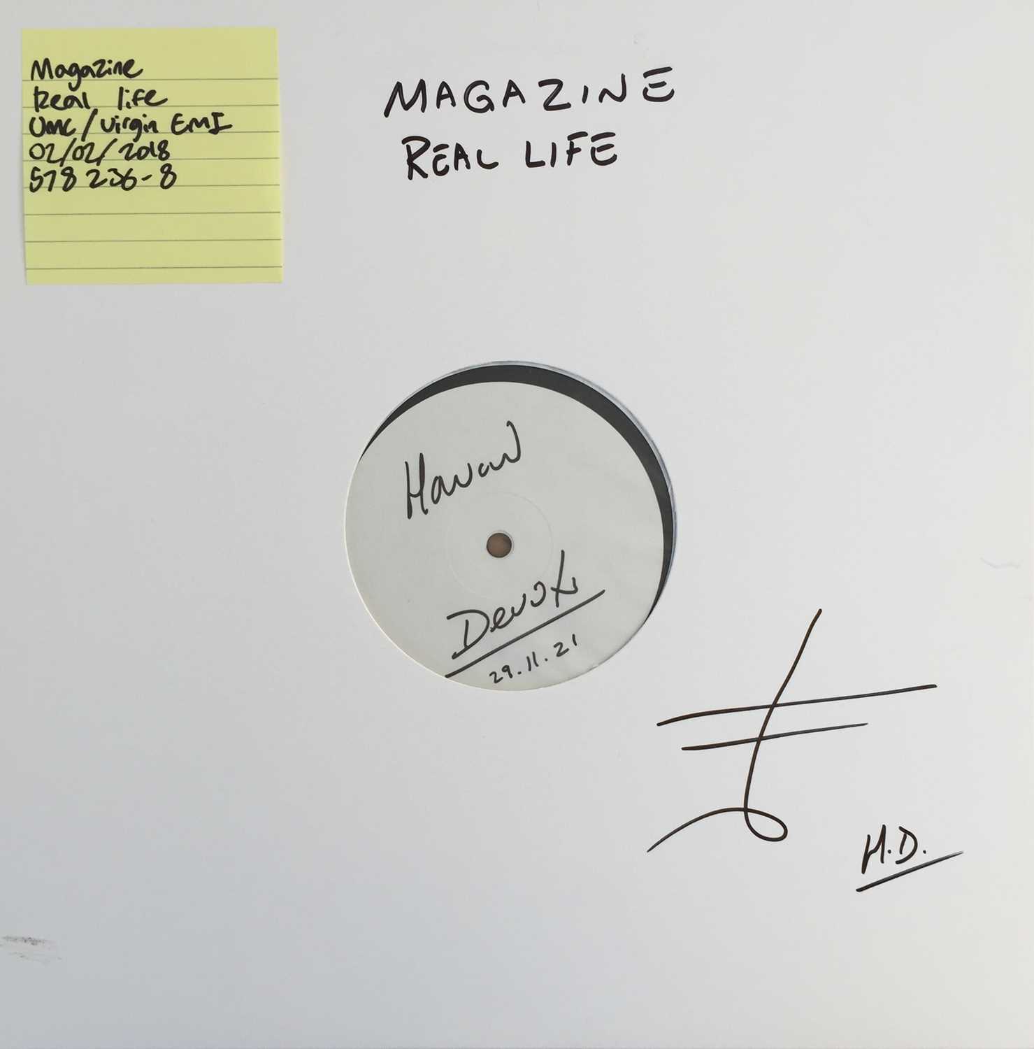 Lot 28 - MAGAZINE - REAL LIFE LP - HOWARD DEVOTO SIGNED (2018 - UMC/VIRGIN 5782368)