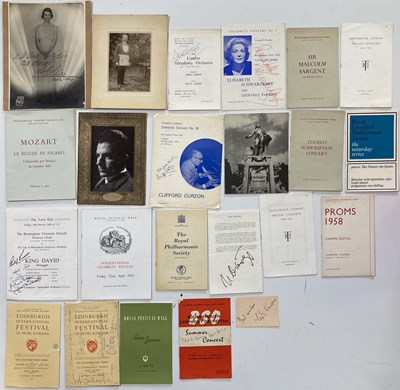 Lot 263 - SIGNED CONCERT PROGRAMMES - BACHAUER / DORATI AND MORE.