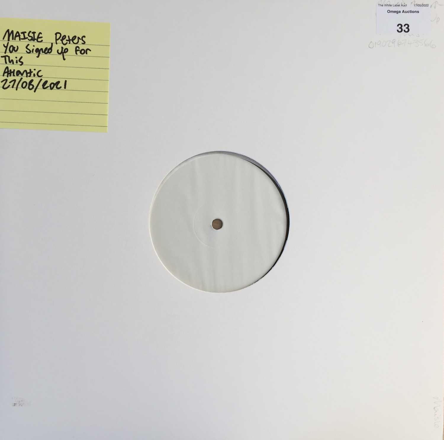 Lot 33 - MAISIE PETERS - YOU SIGNED UP FOR THIS LP (2021 - ATLANTIC 0190296741043)