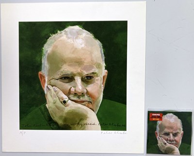 Lot 224 - JOHN PEEL - ARTIST PROOF PRINT OF PORTRAIT SIGNED BY PETER BLAKE.