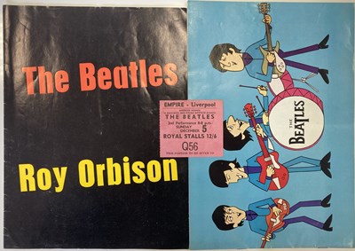 Lot 104 - THE BEATLES PROGRAMMES INC 1965 TICKET AND PROGRAMME FOR LAST LIVERPOOL SHOW