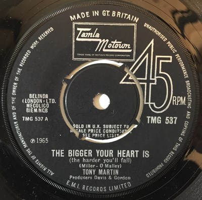 Lot 215 - TMG 537 - TONY MARTIN - THE BIGGER YOUR HEART IS 7"