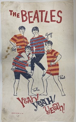 Lot 115 - THE BEATLES ORIGINAL BEACH TOWEL