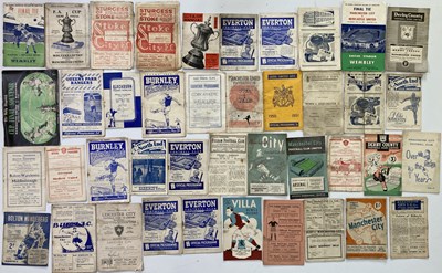 Lot 15 - FOOTBALL PROGRAMMES INC MANCHESTER CITY / UNITED C 1940S.