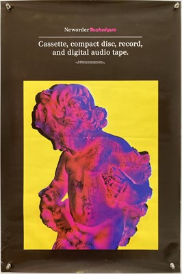 Lot 439 - NEW ORDER - TECHNIQUE ORIGINAL PROMOTIONAL POSTER.