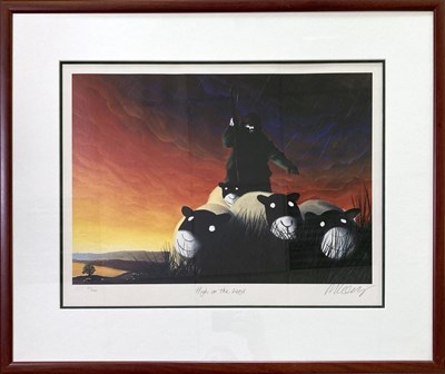 Lot 60 - MACKENZIE THORPE (1956) - SIGNED LIMITED EDITION PRINT - HIGH ON THE LAND.