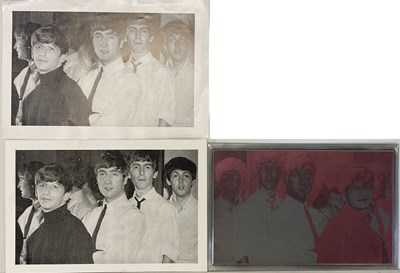 Lot 133 - BEATLES POSTCARD PRINTING BLOCK