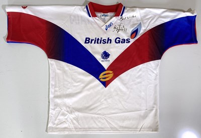 Lot 8 - BRITISH LIONS - RUGBY - ANDY FARRELL / JASON ROBINSON - TWO SIGNED SHIRTS.