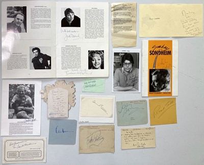 Lot 5 - AUTOGRAPH COLLECTION - ACTORS AND AUTHORS.