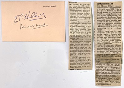Lot 11 - SIR EDMUND HILLARY (1919-2008).
