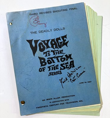 Lot 130 - VOYAGE TO THE BOTTOM OF THE SEA TV SERIES - A SIGNED SCRIPT.