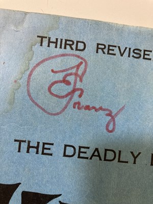 Lot 130 - VOYAGE TO THE BOTTOM OF THE SEA TV SERIES - A SIGNED SCRIPT.