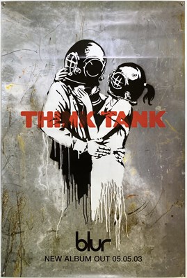 Lot 219 - BLUR THINK TANK BILLBOARD POSTER - BANKSY DESIGN.