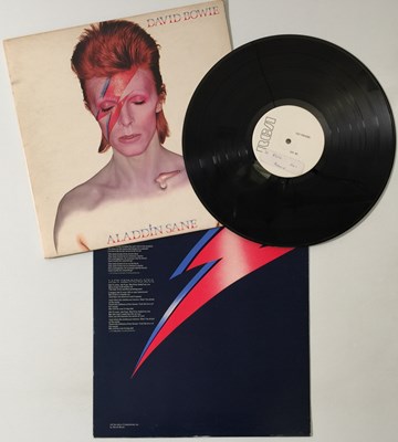Lot 201 - DAVID BOWIE - ALADDIN SANE LP - ORIGINAL UK WHITE LABEL TEST PRESSING
