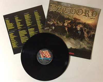 Lot 89 - BATHORY - BLOOD FIRE DEATH LP (UK PRESS W/ INSERT - FLAG 26)