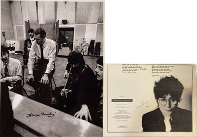 Lot 159 - YOKO ONO / GEORGE MARTIN AUTOGRAPHS