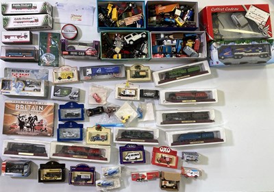 Lot 47 - TOY CARS, LORRIES, TRAINS & TRAILERS (CORGI, LLEDO, WELLY, DISNEY).