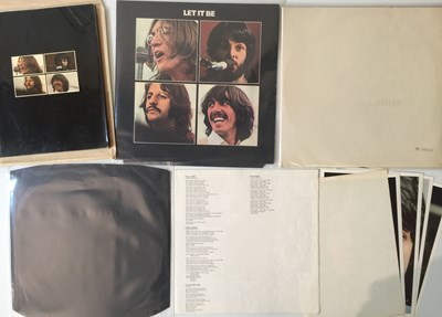 Lot 16 - THE BEATLES - WHITE ALBUM/LET IT BE LPs (ORIGINAL UK PRESSINGS)