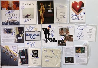 Lot 85 - AUTOGRAPHED CANNES EPHEMERA INC CHARLTON HESTON.