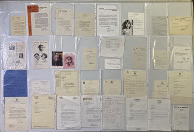 Lot 84 - UK COMEDIANS / CELEBRITIES - SIGNED ITEMS INC LETTERS.
