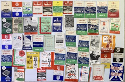 Lot 50 - 1950S/60S FOOTBALL PROGRAMMES - INTERNATIONAL TIES.