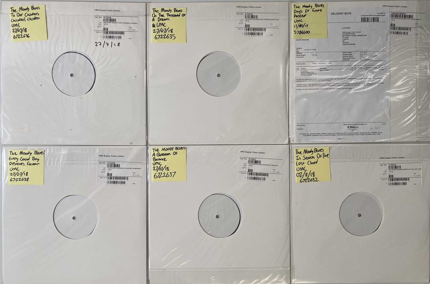 Lot 47 - THE MOODY BLUES - STUDIO ALBUMS 1967/1981 PLUS LIVE AT THE BBC LPs