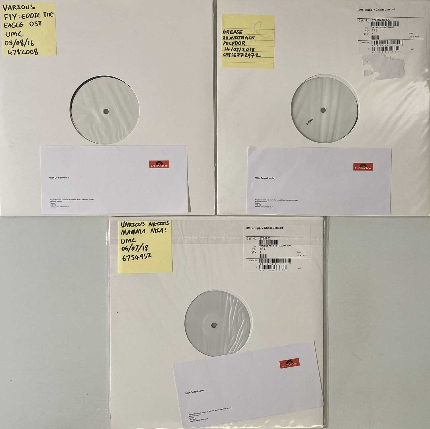 Lot 72 - MAMMA MIA/GREASE/FLY - OST LPs (2016/2018 - UMC/POLYDOR RELEASES)