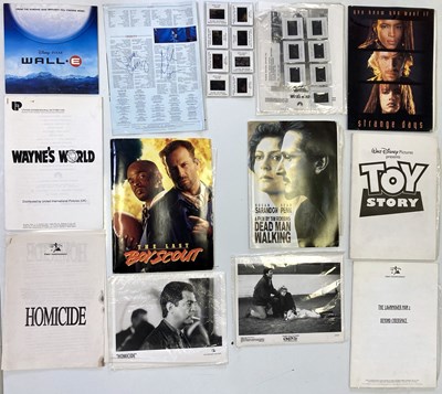 Lot 212 - FILM PRESS KITS INC WAYNE'S WORLD SIGNED BY MIKE MYERS AND DANA CARVEY.