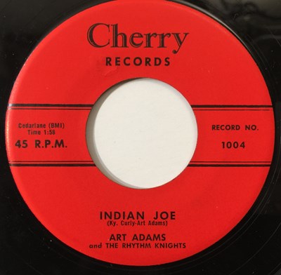 Lot 6 - ART ADAMS AND THE RHYTHM KINGS - INDIAN JOE/ ROCK CRAZY BABY 7" (US ORIGINAL - CHERRY 1005)